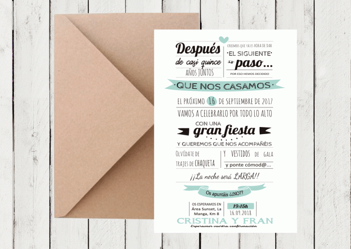 invitacion de boda original tipo mr wonderful texto de invitacion de boda