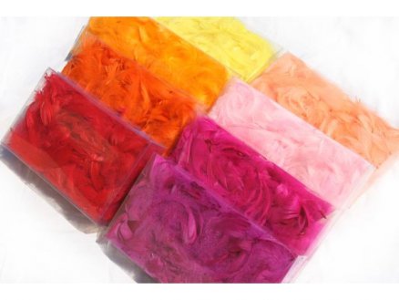 PLUMAS PARA DECORAR (paquete grande 200ud)