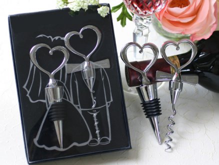 Detalle de boda - SET DE VINO CORAZÓN