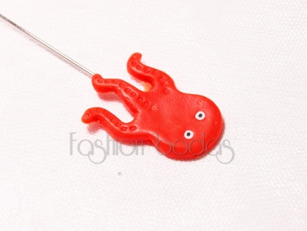 Alfiler de boda - PULPO FIMO