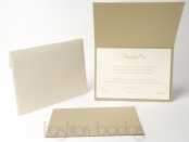 Invitación de boda - DORADA CON INICIALES (KA.17)