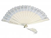 Complementos de Novia- ABANICO ENCAJE BORDADO R936