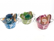 Detalle de boda - CESTA INFANTIL CON PELUCHE