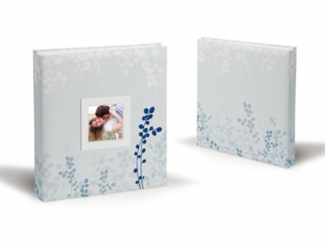 Libro de firmas - AZUL CON FLORES