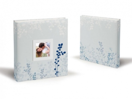 Libro de firmas - AZUL CON FLORES