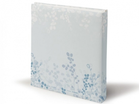 Libro de firmas - AZUL CON FLORES