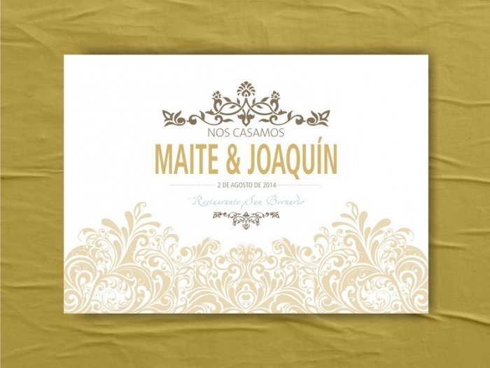 Invitación de boda - ORNAMENTAL ELEGANTE (MIL47) Invitación de boda - ORNAMENTAL ELEGANTE (MIL47)