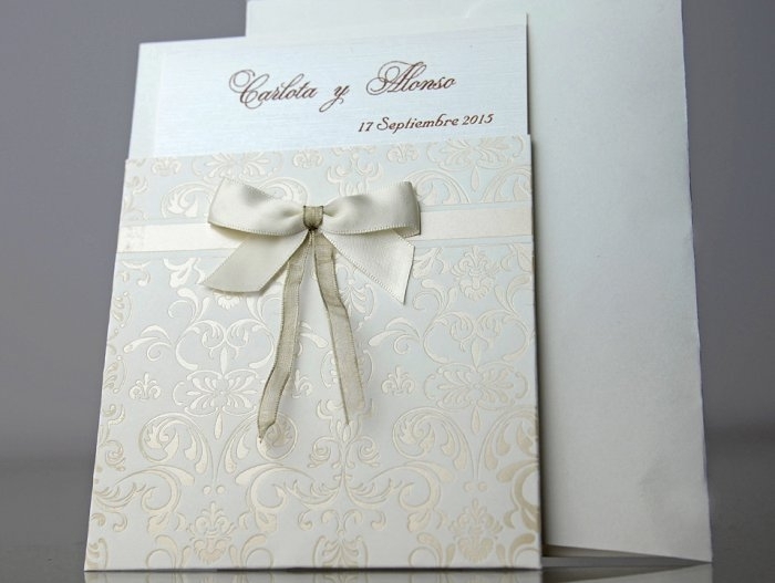 Invitación de boda - ELEGANTE BEIS CARD 34904 Invitación de boda - ELEGANTE BEIS CARD 34904
