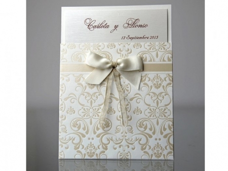 Invitación de boda - ELEGANTE BEIS    CARD 34904