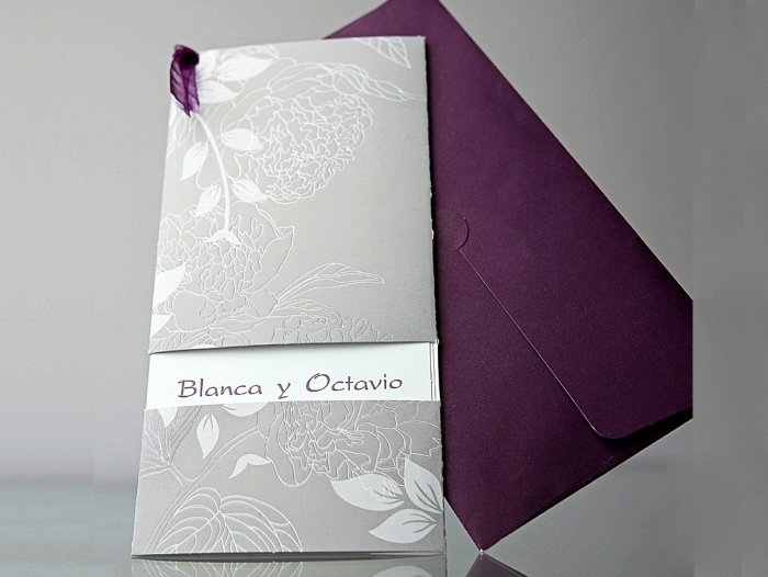 Invitación de boda - ELEGANTE FLORAL   (34906 A)