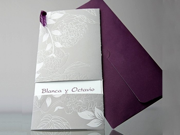 Invitación de boda - ELEGANTE FLORAL (C34906A) Invitación de boda - ELEGANTE FLORAL (C34906A)