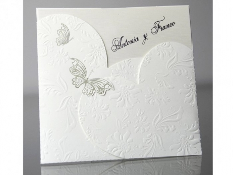 Invitación de boda - ELEGANTE BLANCA    (CARD 34917)