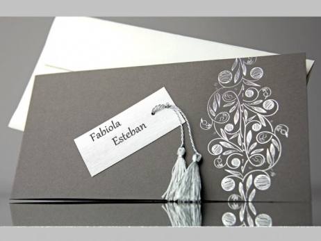Invitación de boda - ELEGANTE GRIS    (CARD 34920)