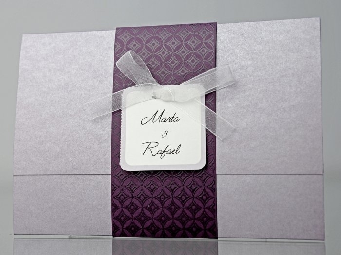 Invitación de boda - ELEGANTE LILA (CARD 34930) Invitación de boda - ELEGANTE LILA (CARD 34930)