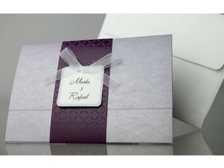 Invitación de boda - ELEGANTE LILA   (CARD 34930)