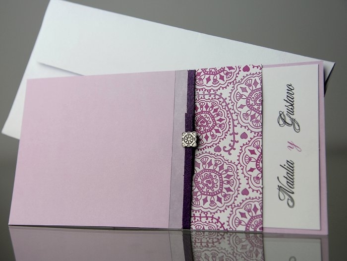 Invitación de boda - ELEGANTE MORADA (CARD 34933) Invitación de boda - ELEGANTE MORADA (CARD 34933)