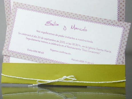 Invitación de boda - DIVERTIDA   (34946)