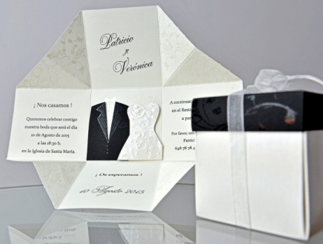 Invitación de boda - CAJA ELEGANTE    (C34951E)