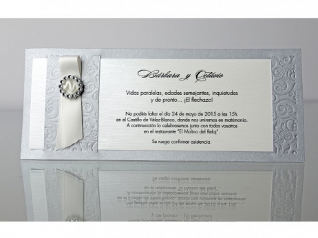 Invitación de boda - ELEGANTE GRIS   (CARD 34954)