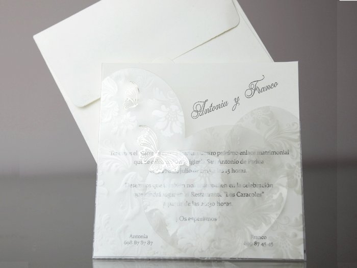 Invitación de boda - ELEGANTE MARIPOSA (CARD 34956) Invitación de boda - ELEGANTE MARIPOSA (CARD 34956)