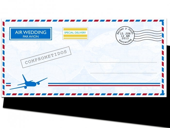 Invitación de boda - AIRMAIL Invitación de boda - AIRMAIL
