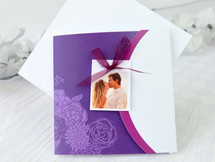 Invitación de boda - FLORAL CON FOTO (A63132) Invitación de boda - FLORAL CON FOTO (A63132)