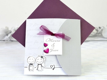 Invitación de boda barata divertida 32641