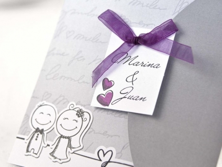 Invitación de boda barata divertida 32641