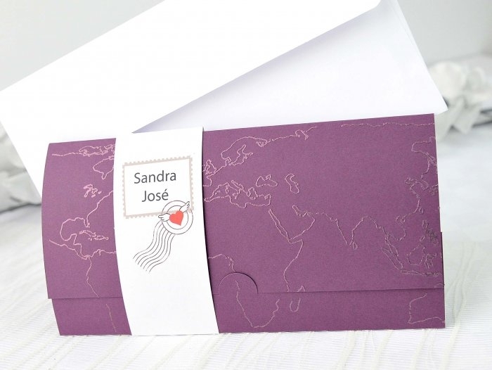 Invitación de boda - BILLETE DE AVION (A65232) Invitación de boda - BILLETE DE AVION (A65232)