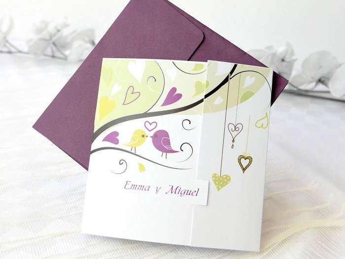 Invitación de boda - PAJARITOS (A67832) Invitación de boda - PAJARITOS (A67832)