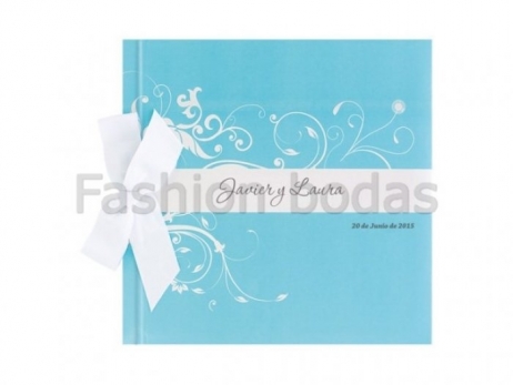 Libro de firmas - AZUL ORNAMENTOS