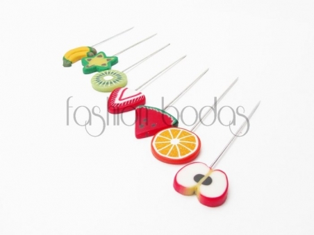 Alfiler de boda - FRUTAS FIMO surtido (ref. 1111)