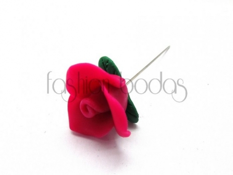 Alfiler de boda - ROSA GRANDE FIMO surtido (ref. 1112)