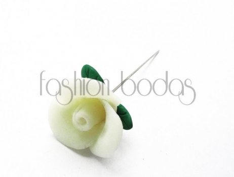 Alfiler de boda - ROSA GRANDE FIMO surtido (ref. 1112)