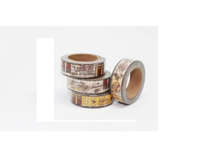 Cinta adhesiva Washi Tape 15mm x 10 metros DS-133 Cinta adhesiva Washi Tape 15mm x 10 metros DS-133