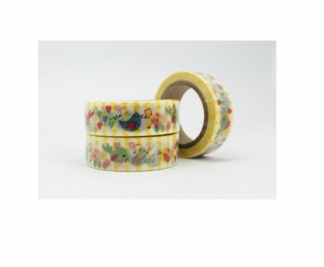 Cinta Adhesiva Washi Tape 15MM X 10 Metros DS-136