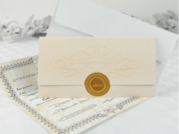 Invitación de boda - DOCUMENTO OFICIAL (A61732) Invitación de boda - DOCUMENTO OFICIAL (A61732)