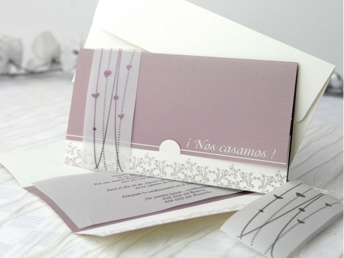 Invitación de boda - ELEGANTE (A65732) Invitación de boda - ELEGANTE (A65732)