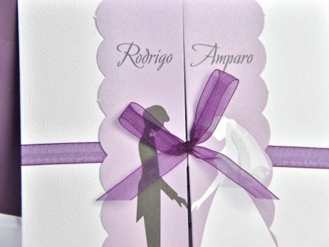 Invitación de boda - PAREJA ROMANTICA   (C39104A)