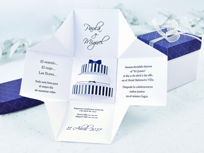 Invitación de boda - CAJA TARTA (C39107B) Invitación de boda - CAJA TARTA (C39107B)