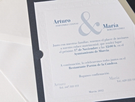 Invitación de boda - CLASICA ES 539