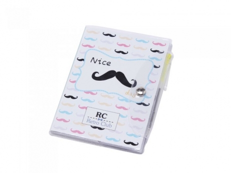 Detalle de boda - LIBRETA NOTAS PVC "MOUSTACHE" ref 2685