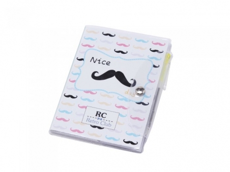 Detalle de boda - LIBRETA NOTAS PVC "MOUSTACHE" ref.2685