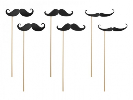 MINI CARTEL PARA PHOTOCALL  Bigotes/Mostachos  -  KN6