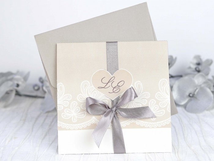 Invitación de boda - ELEGANTE INICIALES (C39204B) Invitación de boda - ELEGANTE INICIALES (C39204B)