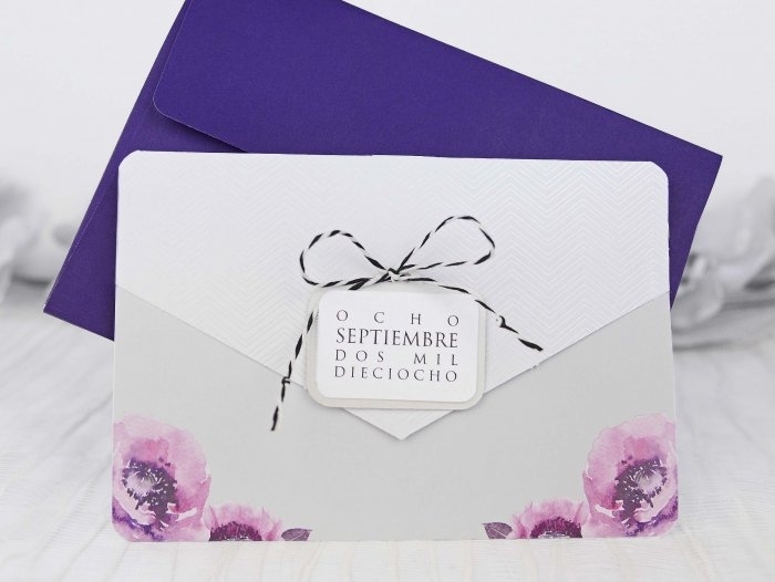 Invitación de boda - ELEGANTE FLORES (C21639) Invitación de boda - ELEGANTE FLORES (C21639)