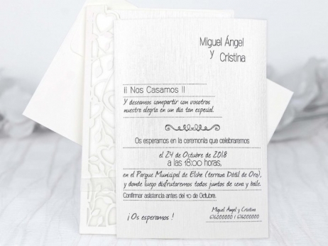 Invitación de boda -  ELEGANTE   (C22639)