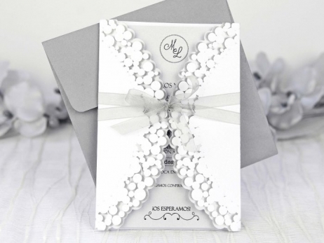 Invitación de boda -  ELEGANTE GRIS    (C39233C)