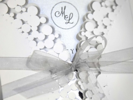 Invitación de boda -  ELEGANTE GRIS    (C39233C)