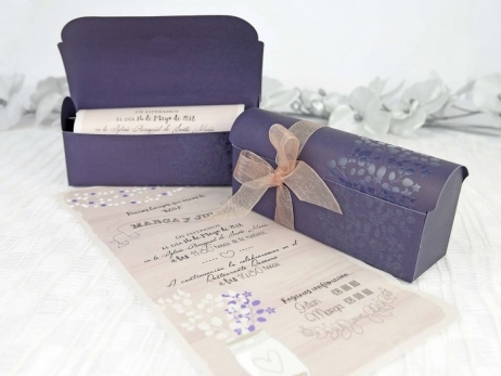 Invitación de boda -  CAJA COFRE    (39237 D)